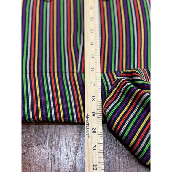 Talbots Multicolor Black Striped Blazer Jacket Womens Size 8 Retron Statement - Picture 10 of 10